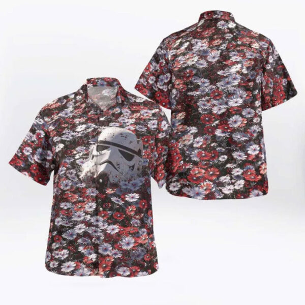 Stormtrooper Flower Hawaiian Shirt